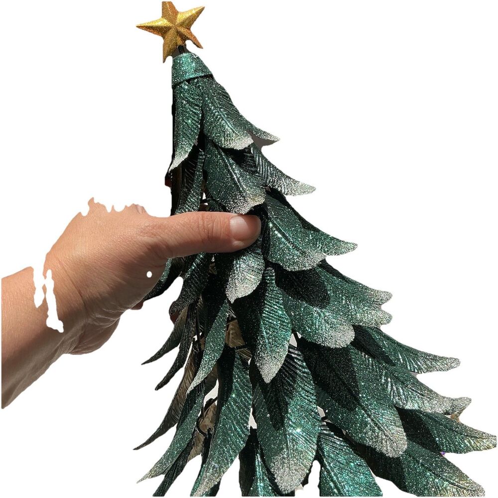 PartyLite 2003 Glowing Christmas Tree Tealight Carousel Candle Holder w/ Box - Picture 2 of 6